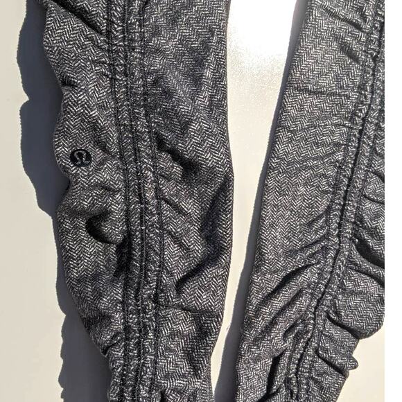 Lululemon Wunder Under Pants Stirrups Leggings Black & Gray Yoga - Picture 4 of 5